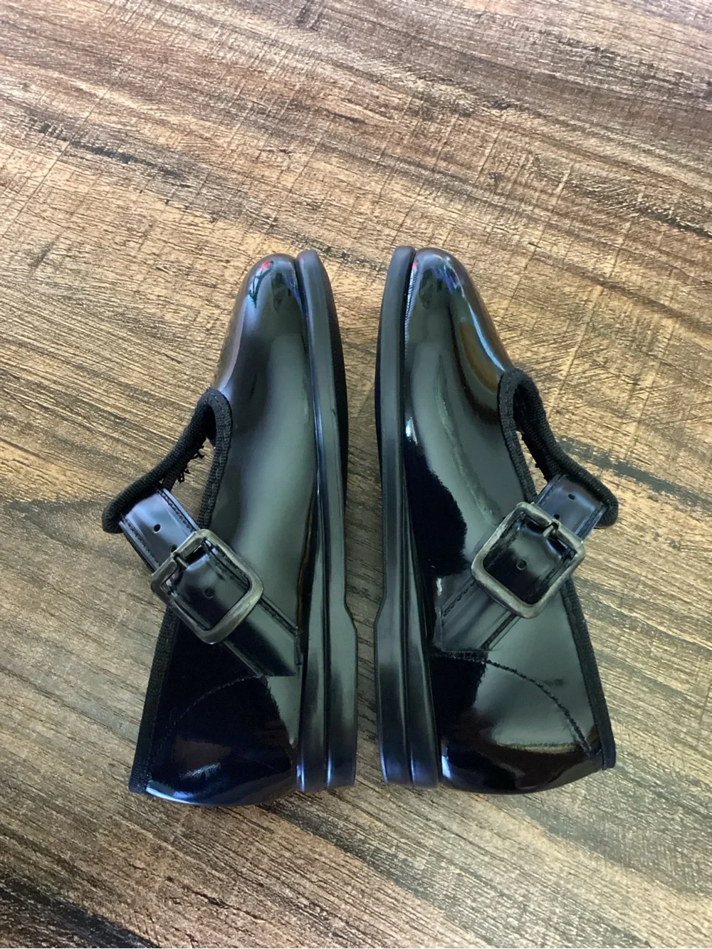 Vintage Wee Walker Black Patent Mary Jane Shoes Size 3 Toddler Girl